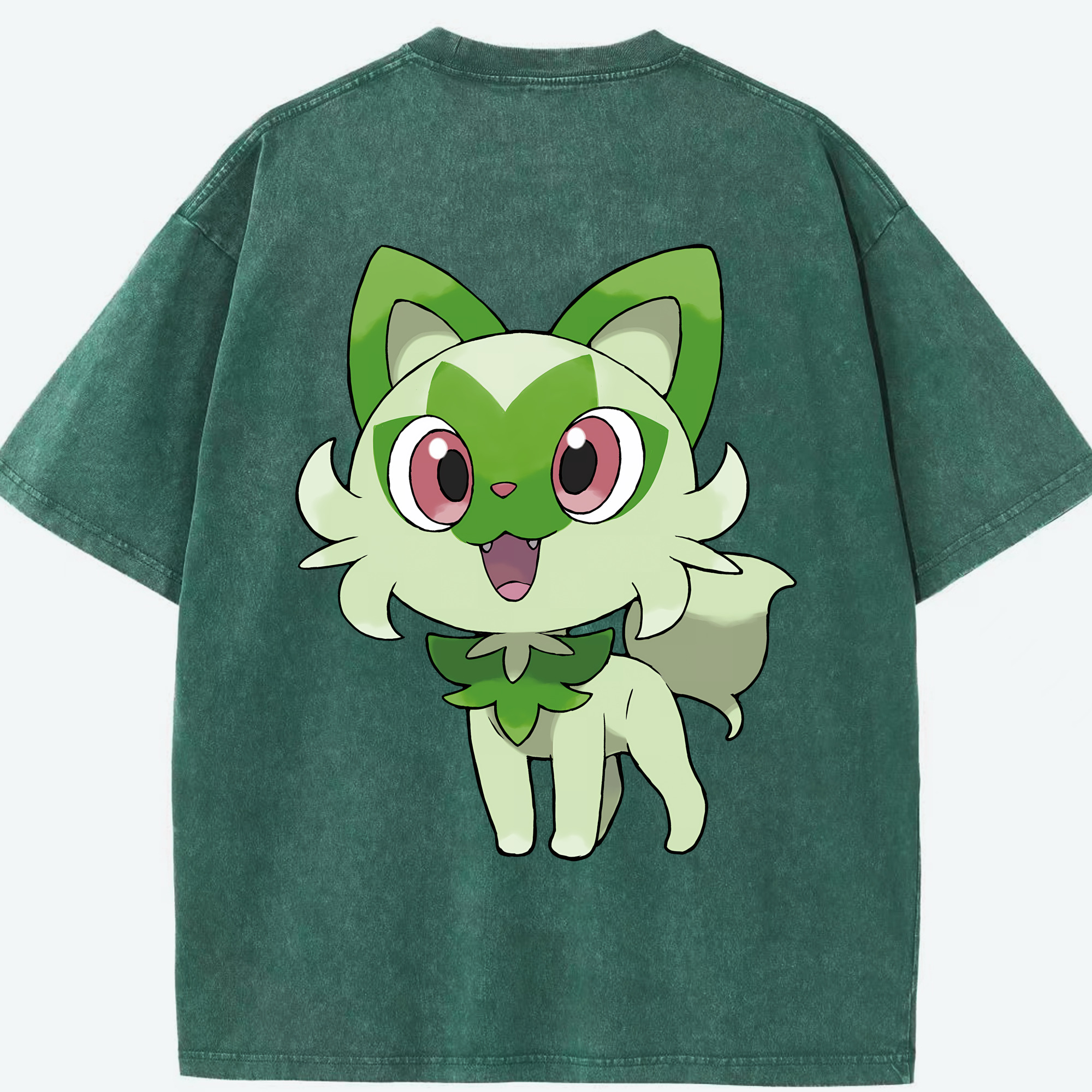 （画像用） ポケットモンスター Pokémon 綿100% ヴィンテージ風 半袖Tシャツ（背面プリント）